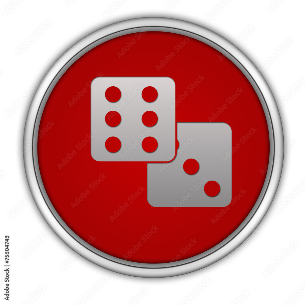 game circular icon on white background