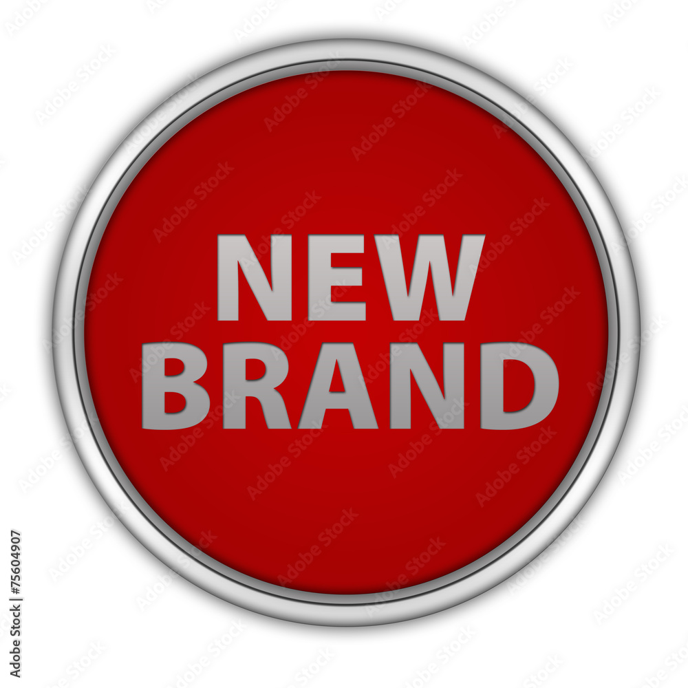 New brand circular icon on white background New brand circular icon on white background