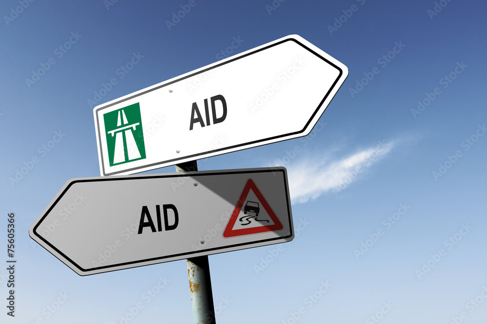 Aid directions. Choice for easy way or hard way. Aid directions. Choice for easy way or hard way.