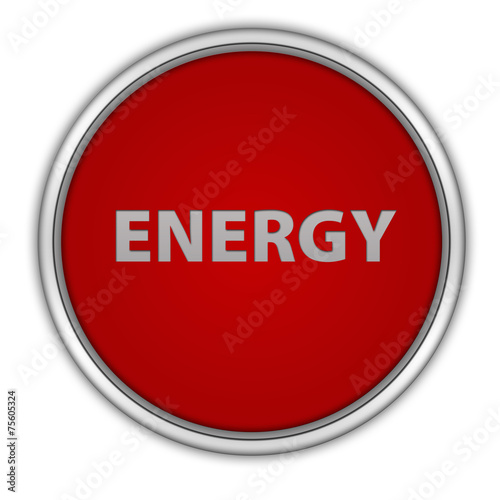 Energy circular icon on white background