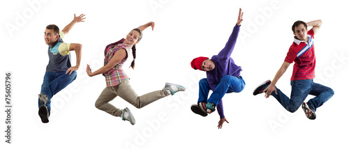 Hip hop dancers