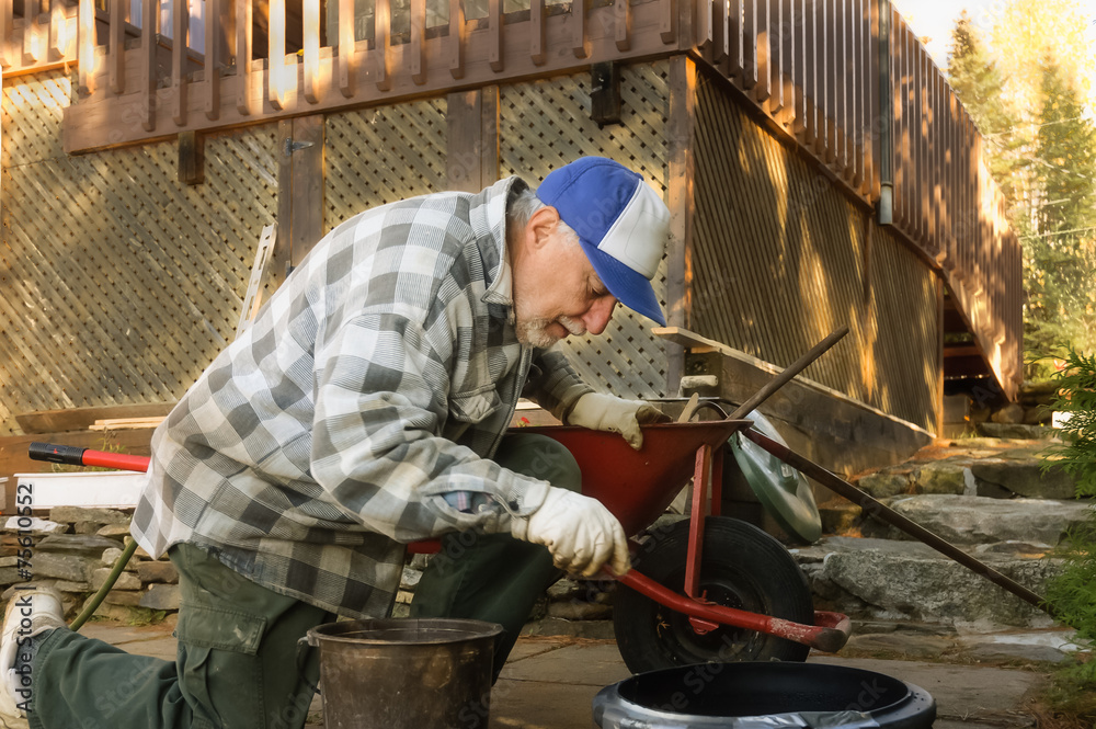 elderly worker elderly worker