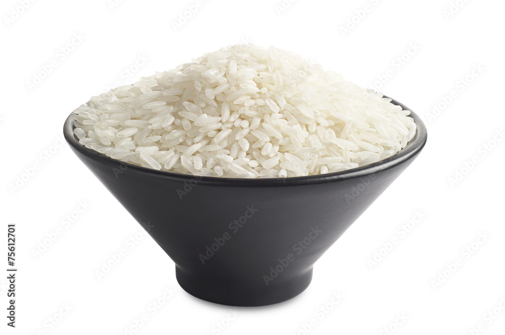 White rice in bowl White rice in bowl