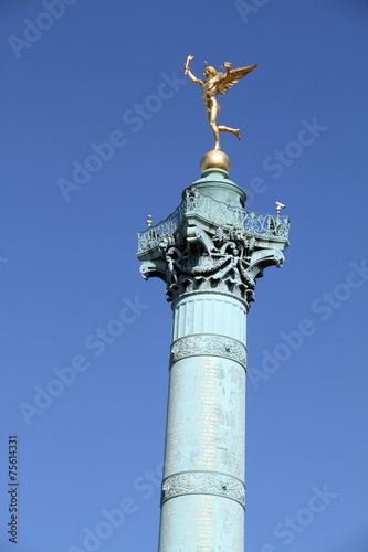 July column on the Place de la Bastille, Paris, France