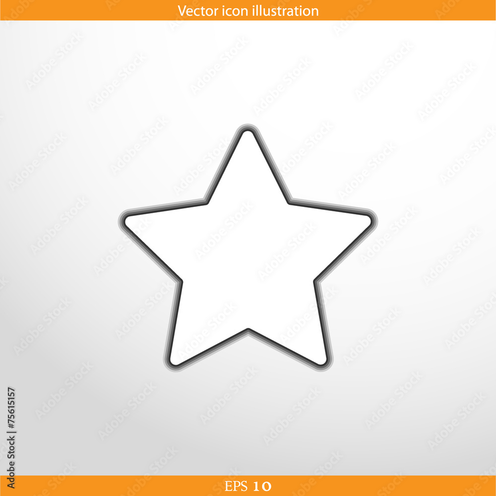 Vector star web flat icon Vector star web flat icon