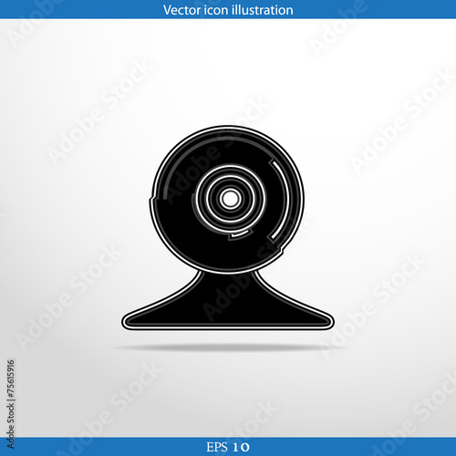 Vector web cam icon