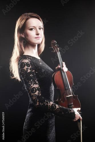 Woman with violin Player violinist