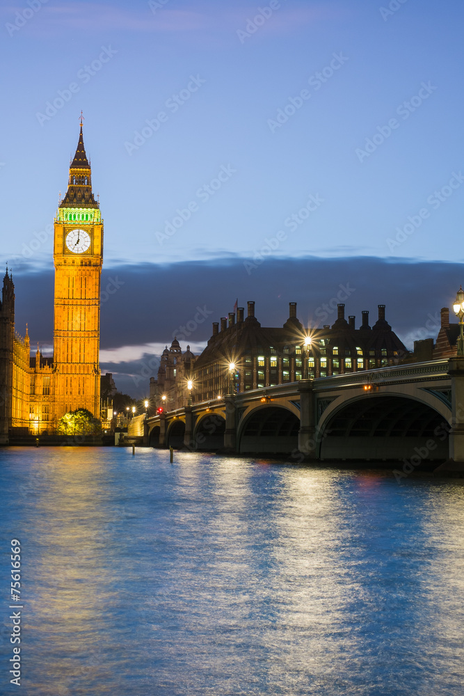 The Palace of Westminster Big Ben, London