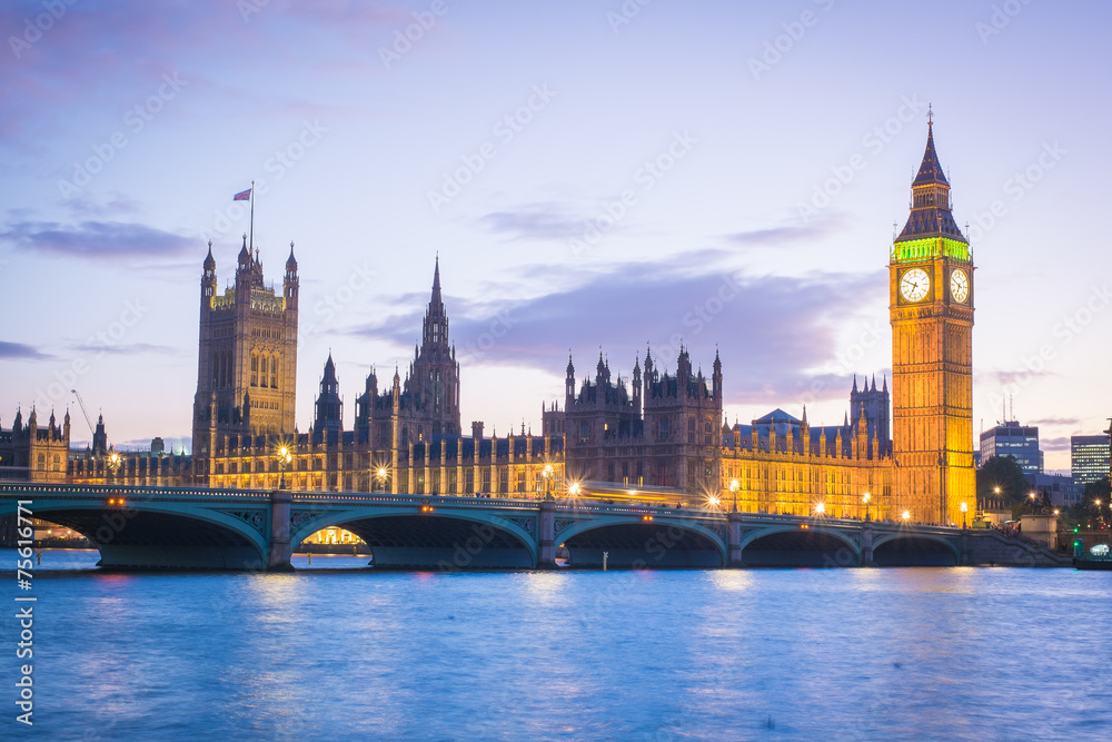 The Palace of Westminster Big Ben, London