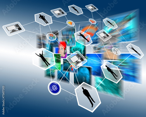 Obraz na płótnie network