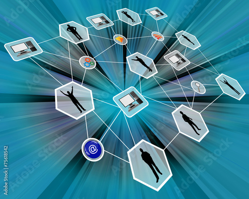 Obraz na płótnie network