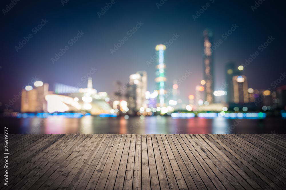 dreamlike city background of the pearl river in guangzhou
