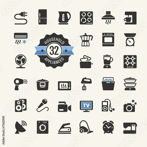 Web icon collection - household appliances