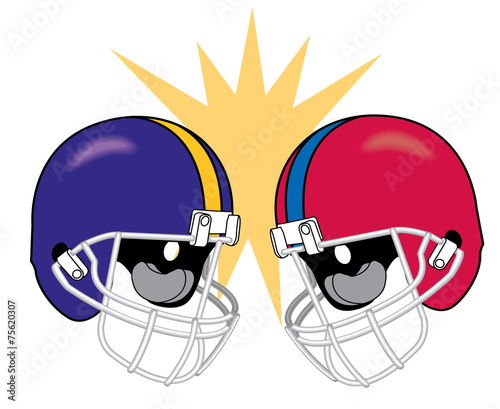 Crashing Football Helmets