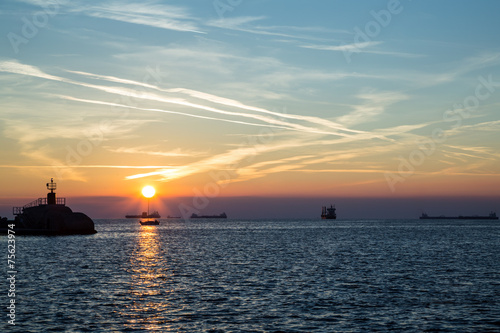 Tanker in the bay of Trieste