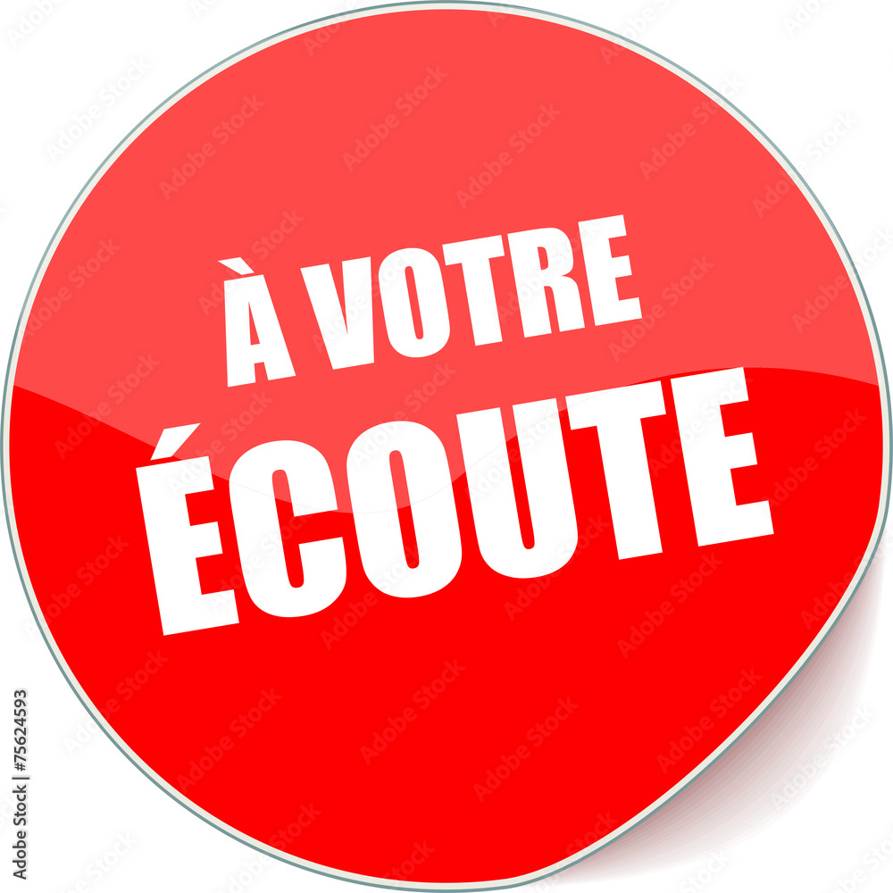 étiquette à votre écoute étiquette à votre écoute