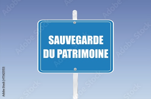 panneau sauvegarde du patrimoine