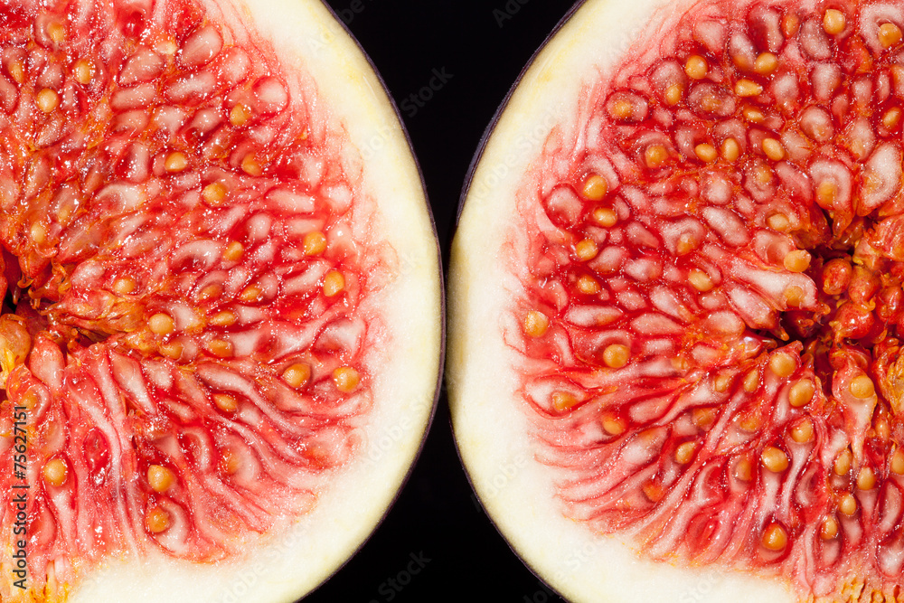 sectioned fruit of fresh fig macro sectioned fruit of fresh fig macro