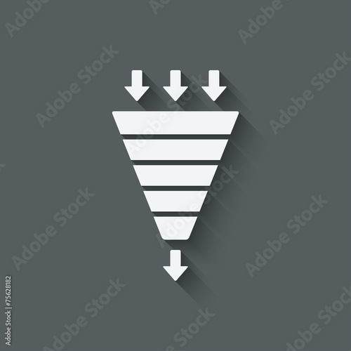 marketing funnel symbol