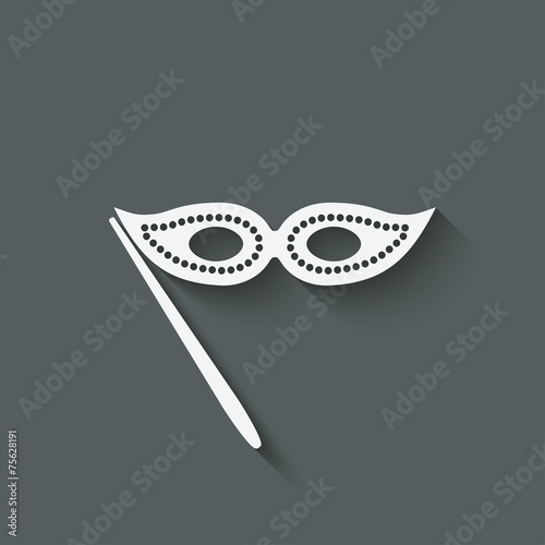 Masquerade mask symbol