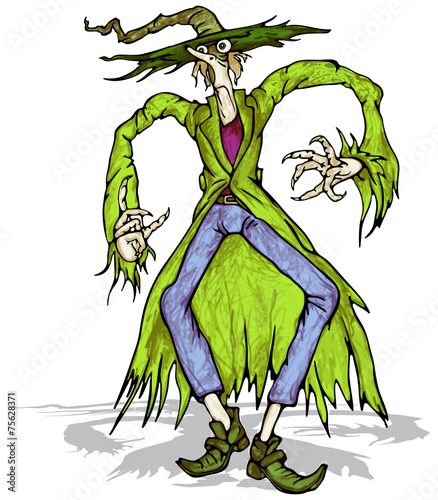 Monster scarecrow hat.