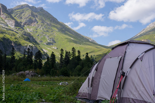 Majestic mountain landscapes of the Caucasian reserve