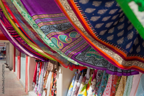 Photography Dubai textile at the souq market