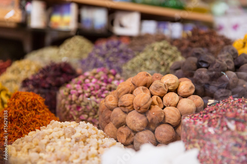 Dubai spices at the souq market