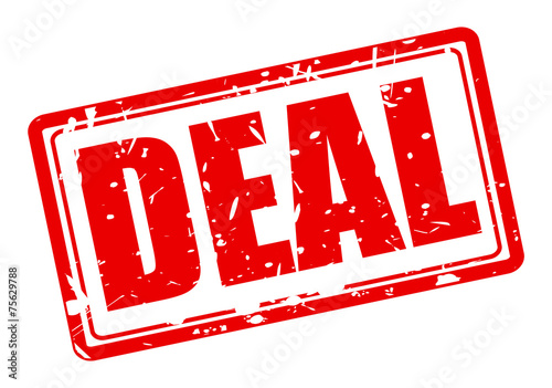 Deal red stamp text