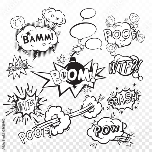 Comic boom set