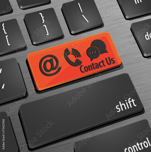 ベクター、お問い合わせのキーボード