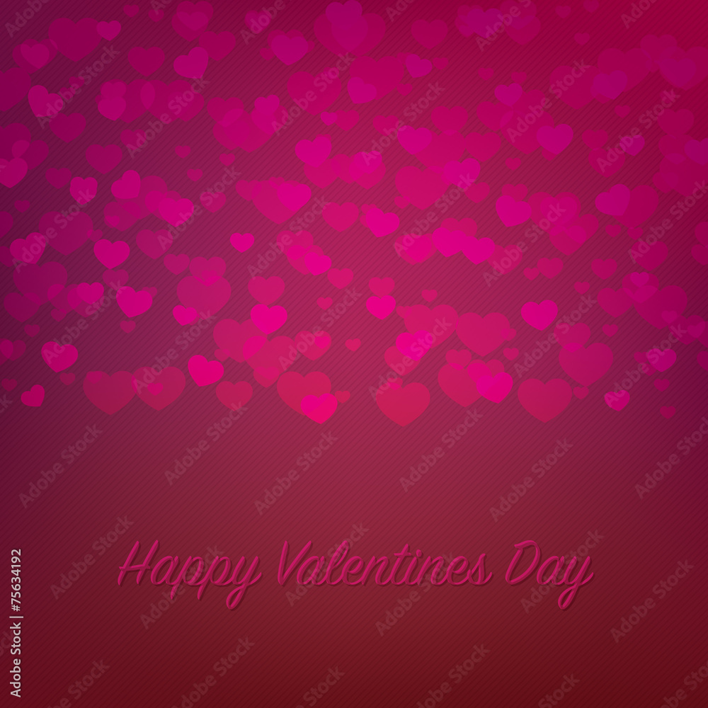 Valentines Day background with hearts