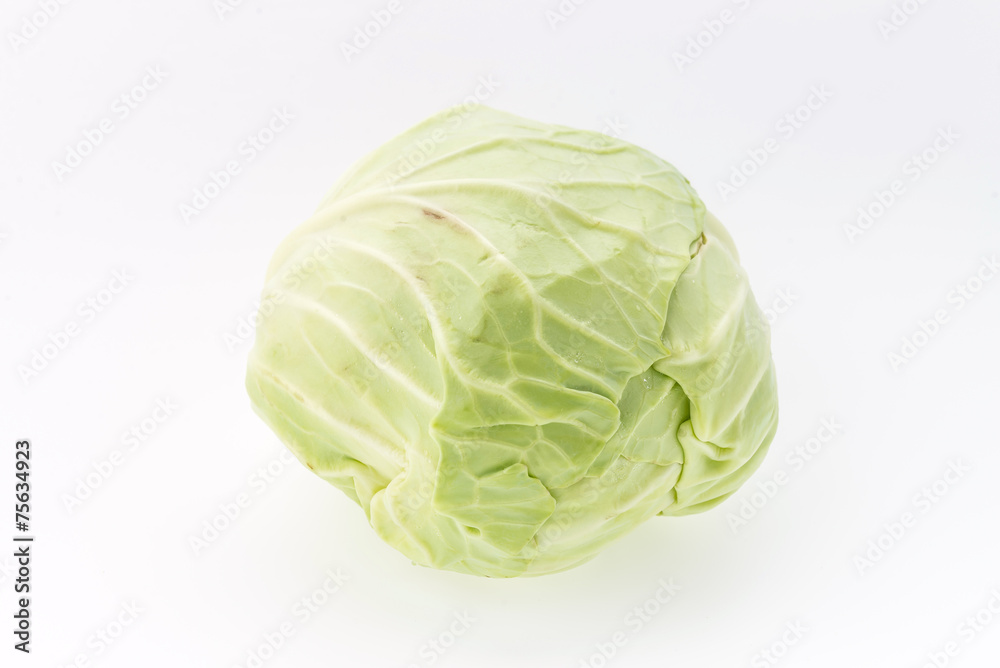 Cabbage isolated on white Cabbage isolated on white
