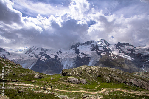 Matterhorn massif, Alps in Switzerland