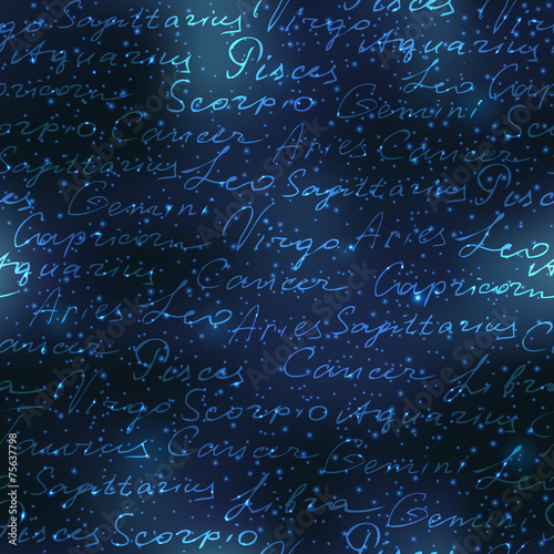 Original inscriptions of zodiacs names