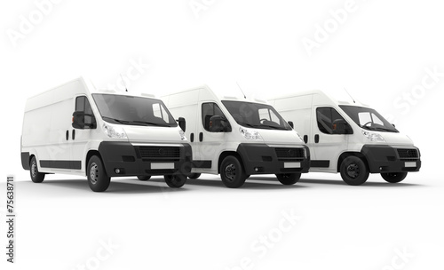 Obraz na plátně Delivery vans