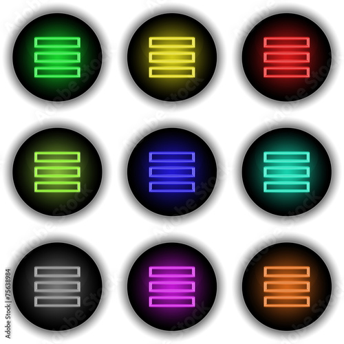 Button Glow Library white photo