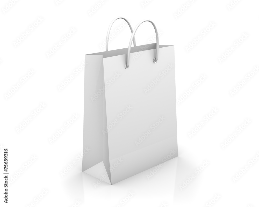 White shopping bag White shopping bag