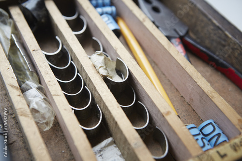 Bird ringing tools. photo