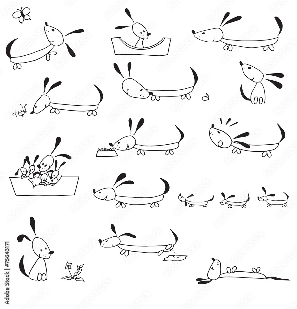 Naklejka premium doggy