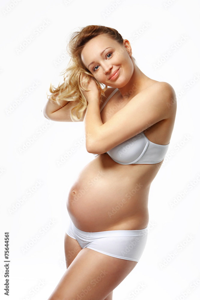 Fototapeta premium Szczęśliwa kobieta w ciąży