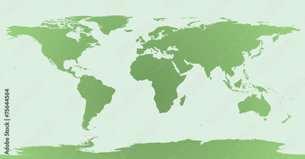 World Map Ecology Green EPS 10