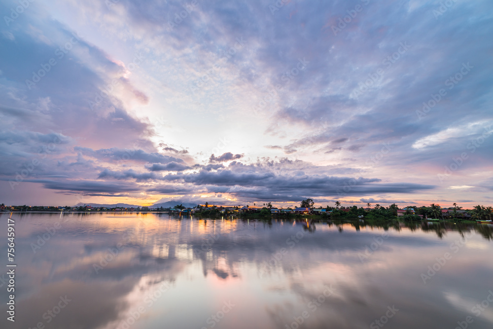 Obraz premium Sunset in Kuching, Borneo
