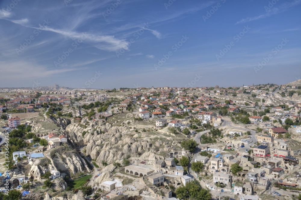 Panorama of Cappadocia from Ortahisar castle