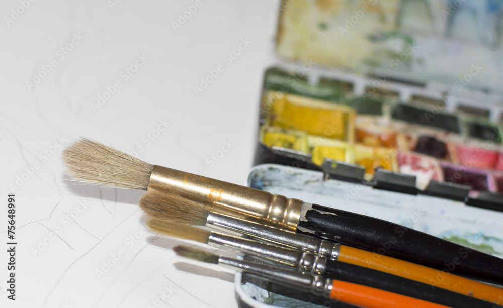 Obraz premium Watercolor Brushes