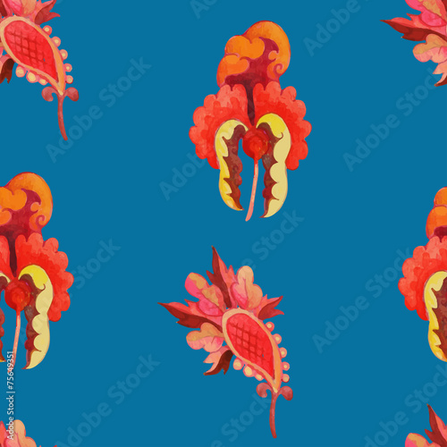 seamless pattern element of flower-like images 2