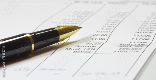 Tableau sur toile Bezahlen