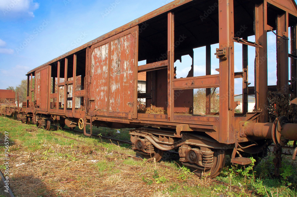 Old railway wagon Old railway wagon