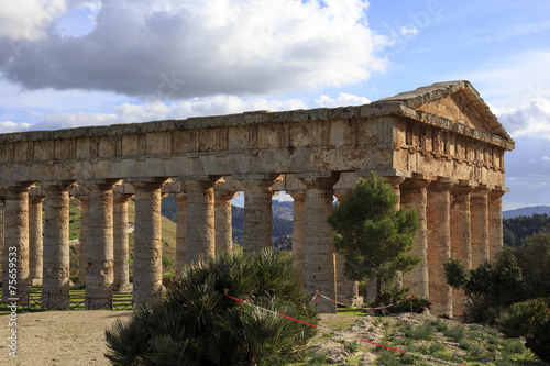 Segesta Greek temple in Sicily photo