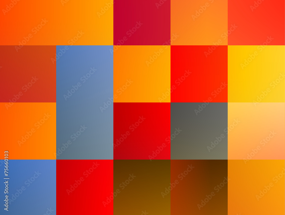 Abstract colored patchwork